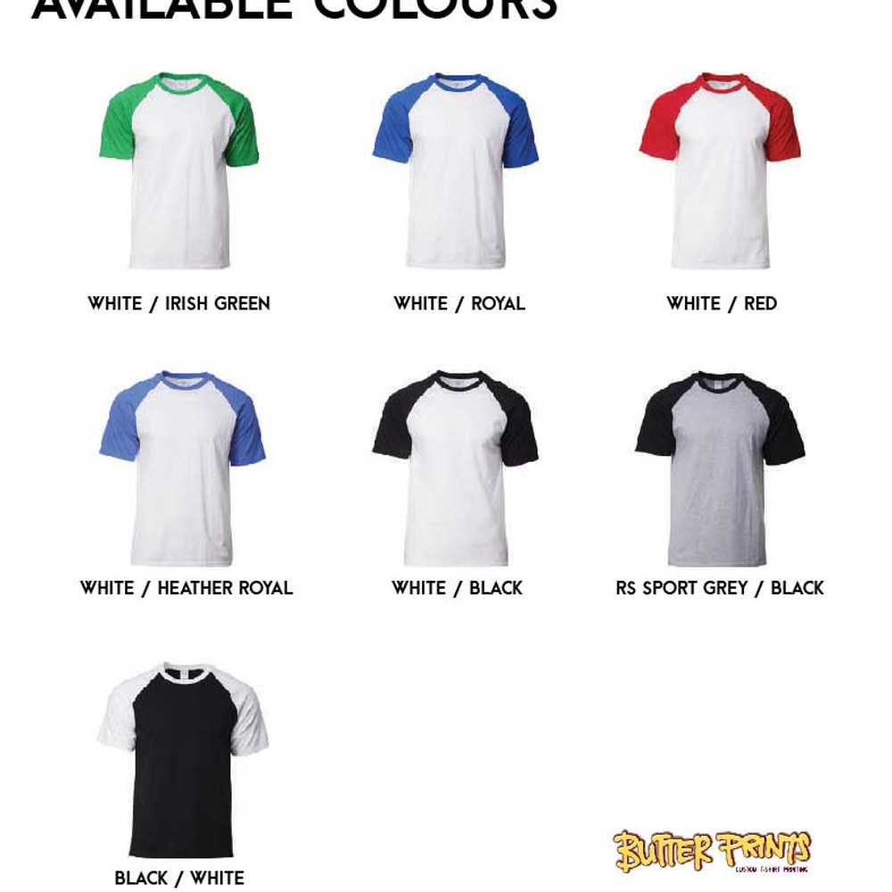 Gildan Adult Raglan Short Sleeved T-shirt 76500 (Cotton) - 180 gsm, view 2