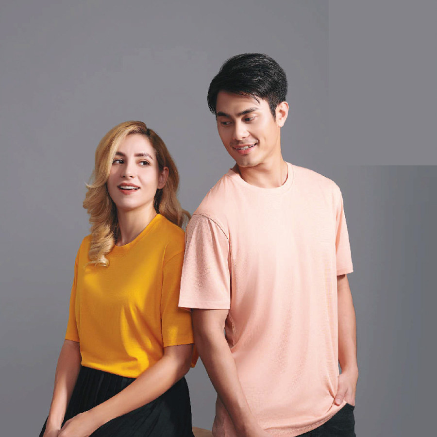 QD66 Smooth Interlock Drifit Roundneck T-shirts UNISEX (OS) 140 gsm