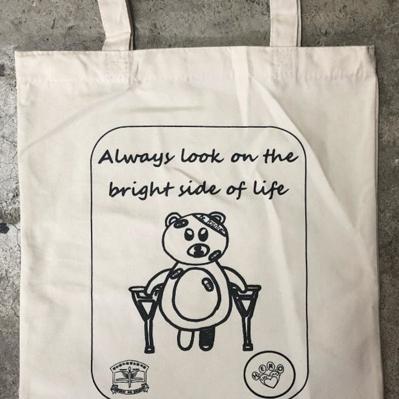 Charity tote, silkscreen